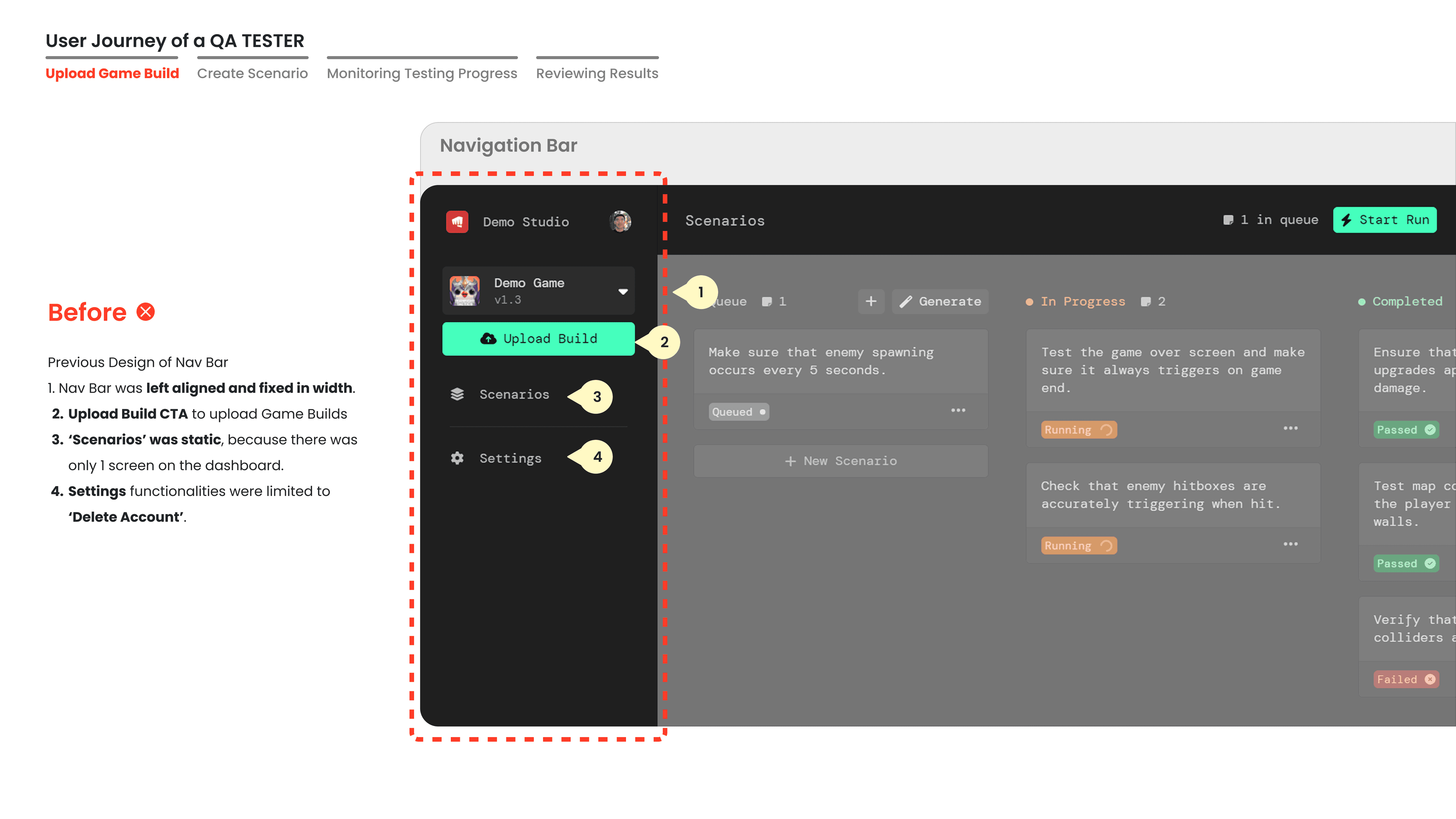 Upload Game Build — Before